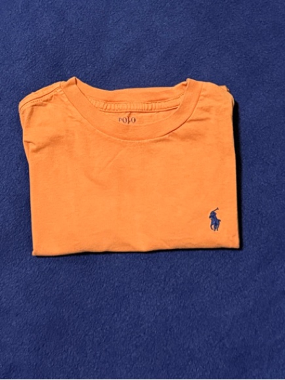 Polo by Ralph Lauren orange Short Sleeve Crew Neck Tee with Blue Pony